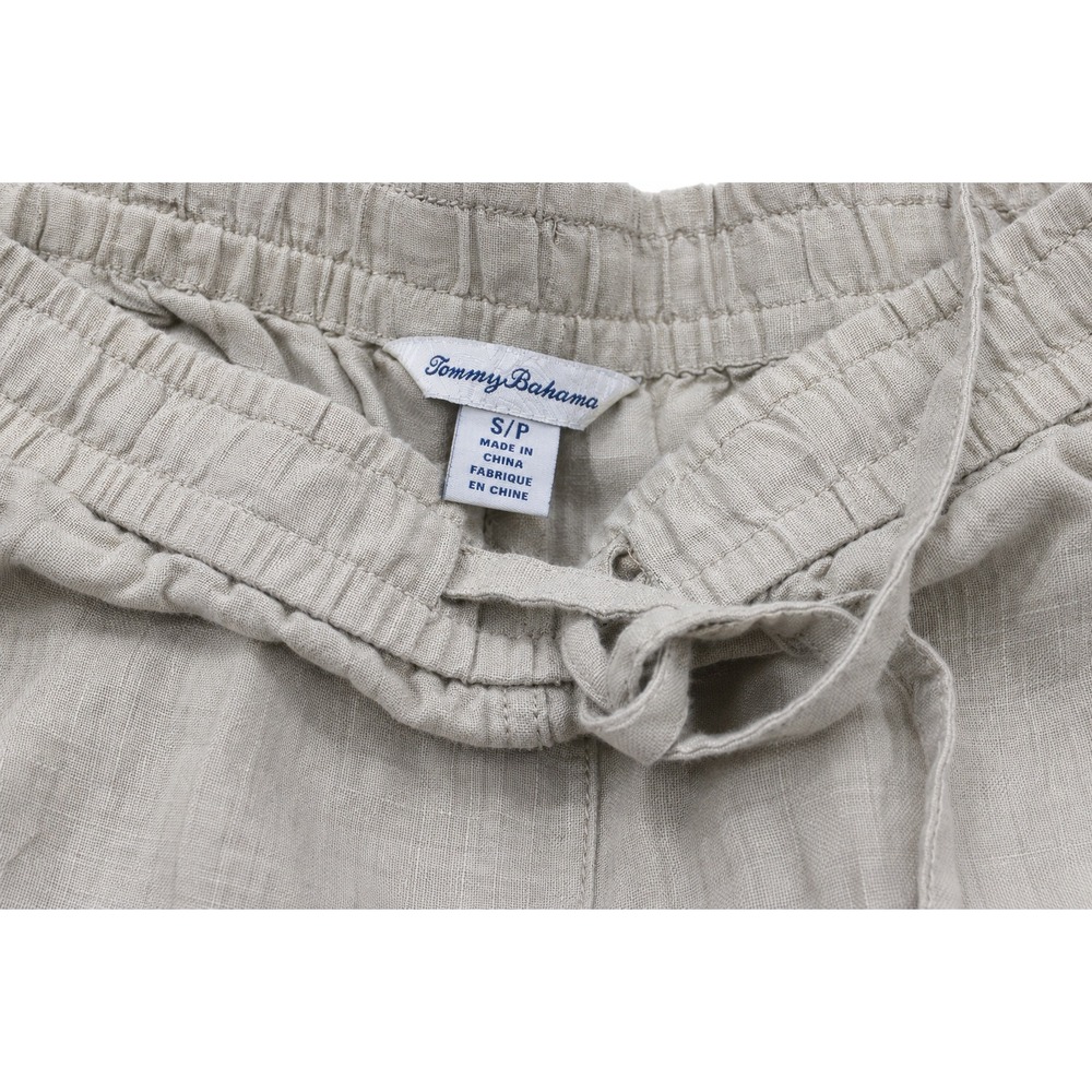Tommy Bahama 100% Linen Drawstring Wide Leg Pants Women Small Beige - Picture 4 of 4